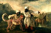 Gepard mit zwei indischen Dienern und einem Hirsch, George Stubbs